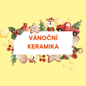 Vánoční keramika - svícen